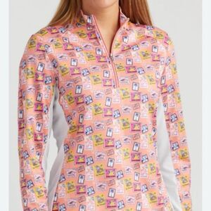 Bermuda Sands Ladies Paulina Long Sleeve Print Golf sun shirt